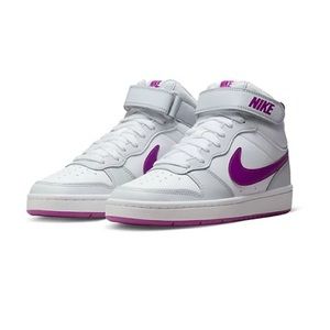 Nike BIG KID COURT BOROUGH 2 MID SNEAKER size US 5.5 EU 38